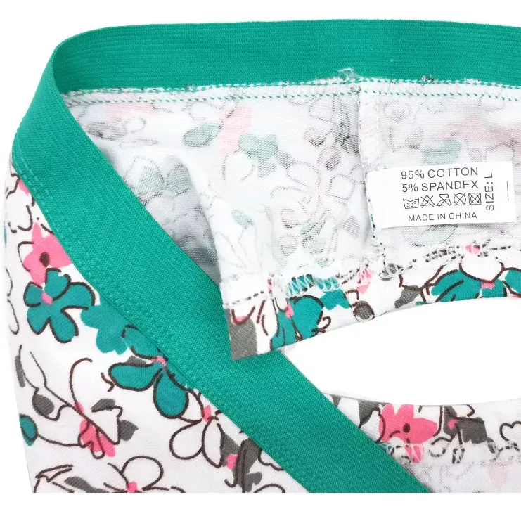 18 X Womens Floral Print Panties Briefs Cotton Assorted Underwear With Bow