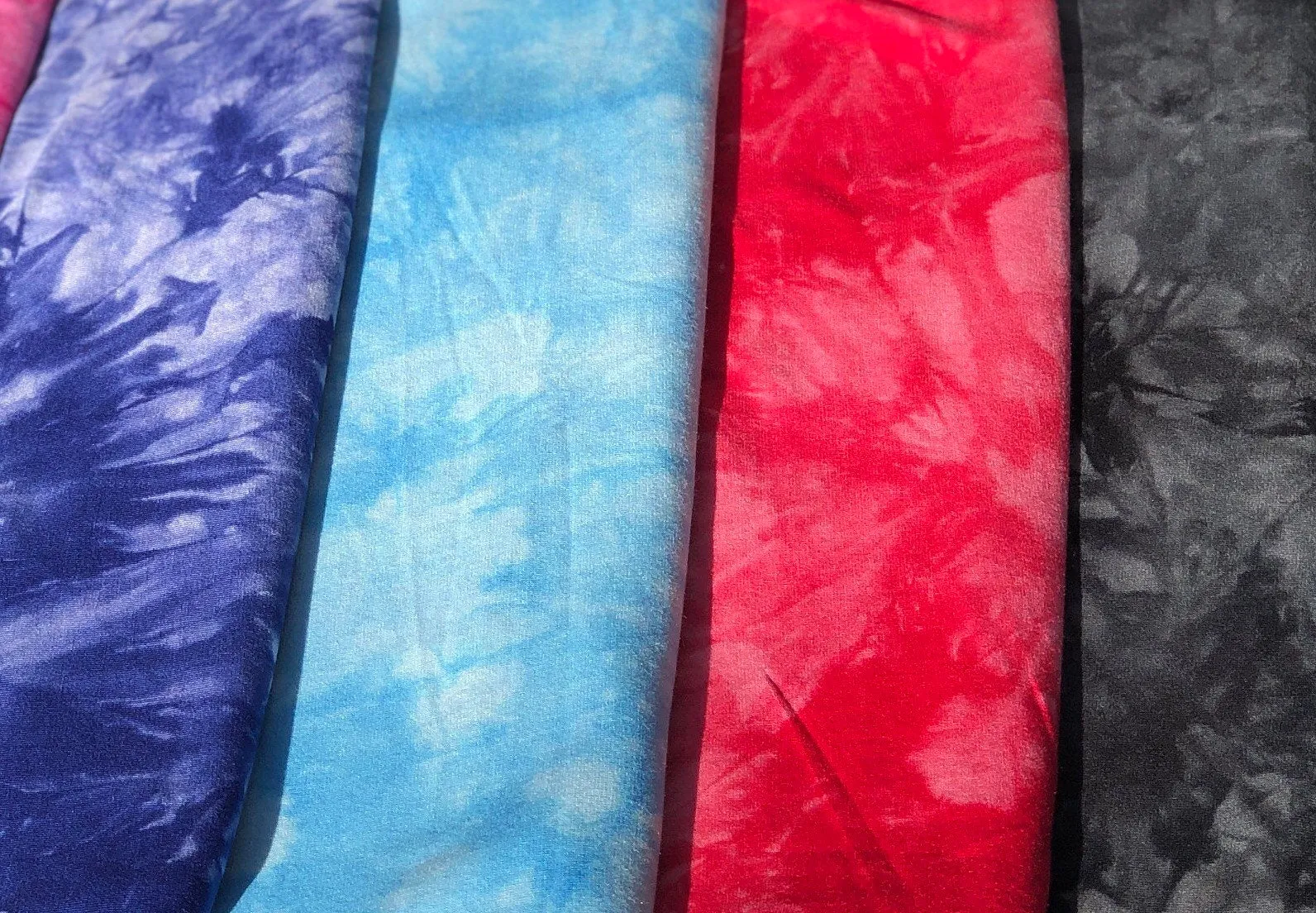 60” Bamboo 4-Way Stretch with Spandex 5 OZ Tie Dyed Tie Dye Apparel Jersey Knit Fabric By the Yard