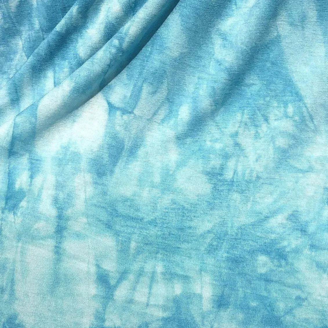 60” Bamboo 4-Way Stretch with Spandex 5 OZ Tie Dyed Tie Dye Apparel Jersey Knit Fabric By the Yard