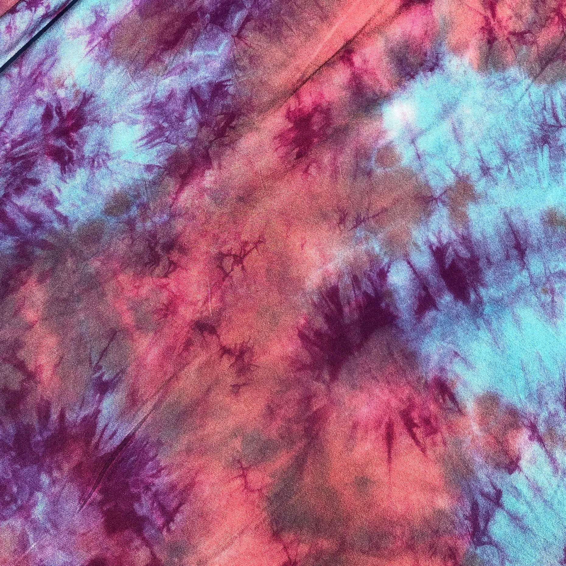 60” Bamboo 4-Way Stretch with Spandex Watermelon Cotton Candy Tie Dye Tie Dyed Apparel Jersey Knit Fabric By the Yard