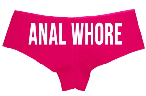 Anal Whore • Hot Pink Boyshorts • Choose Your Color Text