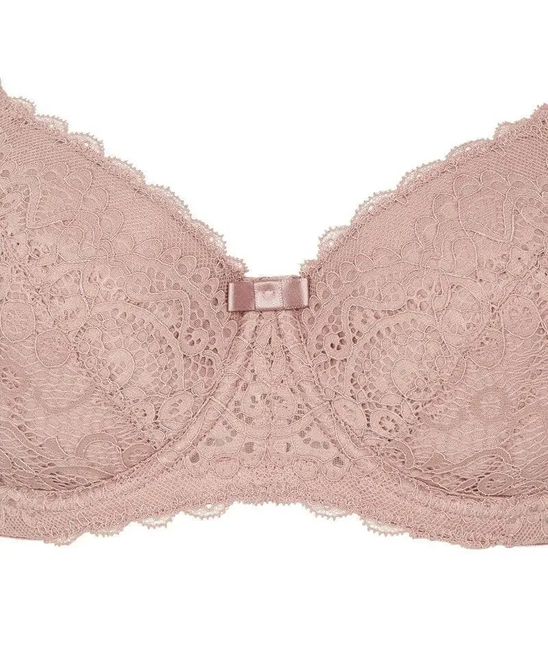 Ava & Audrey Sienna Lace Contour Bra - Rose