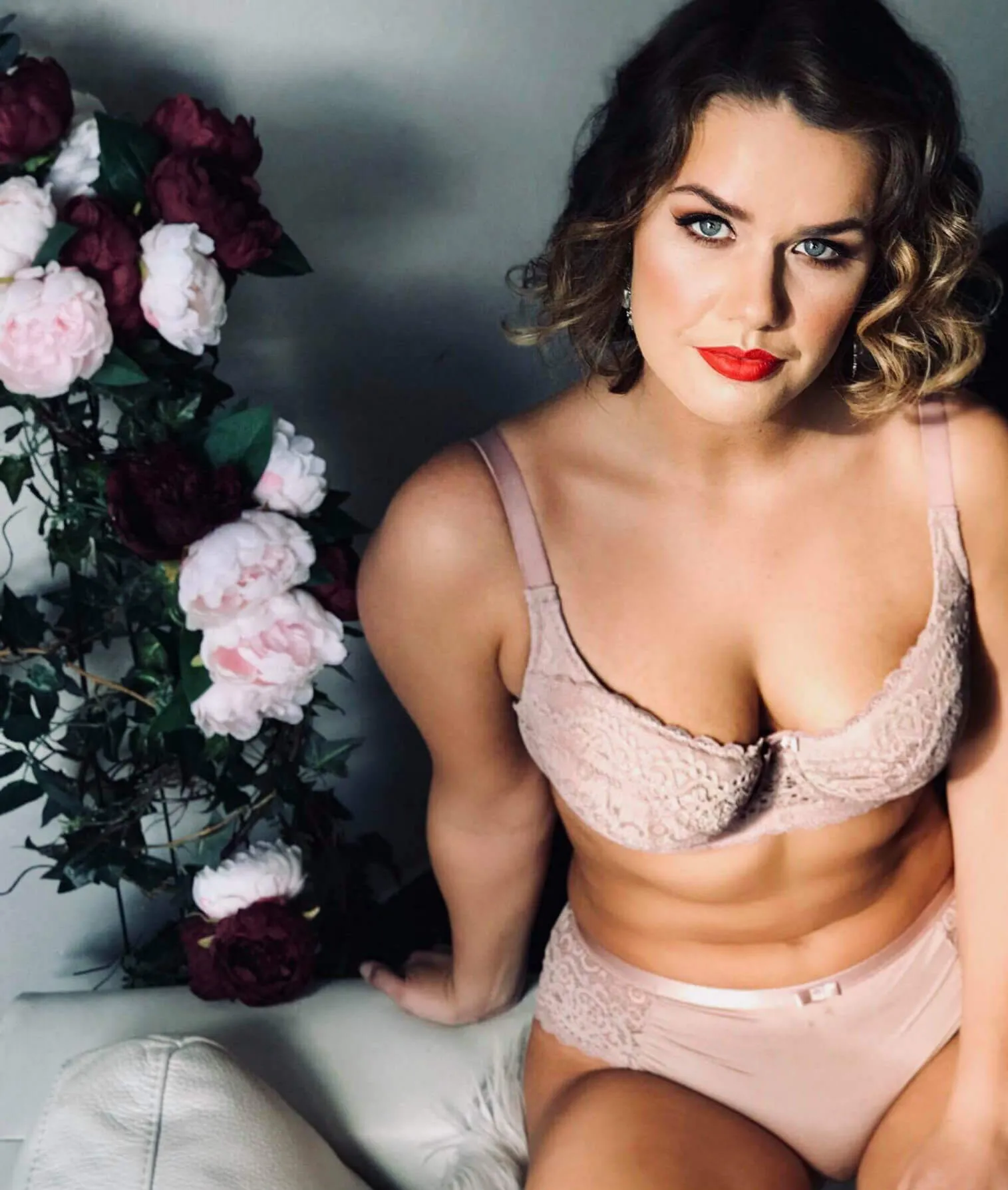 Ava & Audrey Sienna Lace Contour Bra - Rose