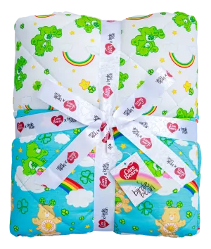 Birdie Bean Care Bears™ St. Patrick's Day Rainbow Print Toddler Birdie Quilt Blanket