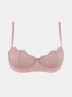 Born in Ukraine Lace Balcony Bra Pink