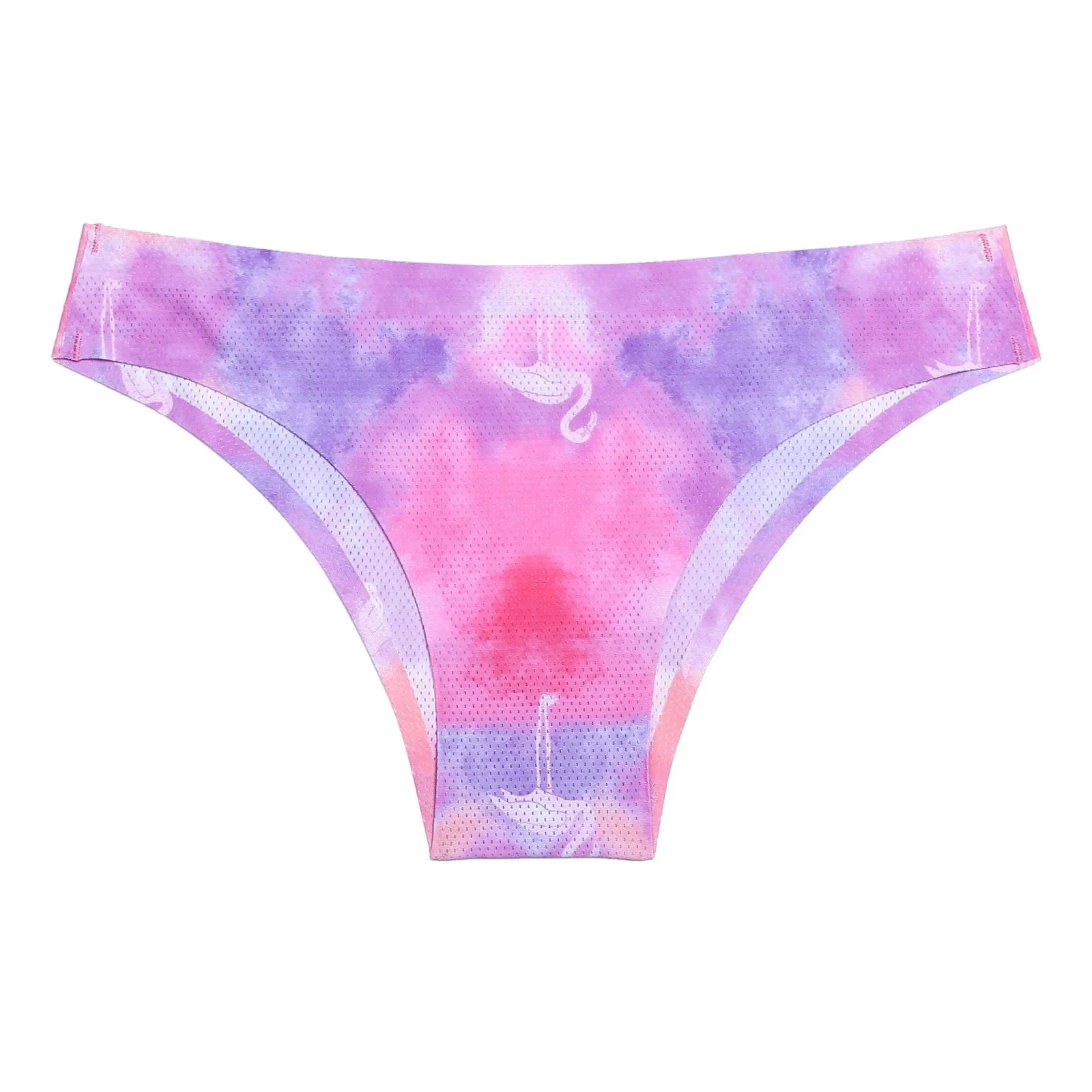 Breathable Printed Seamless Floral Briefs For Women