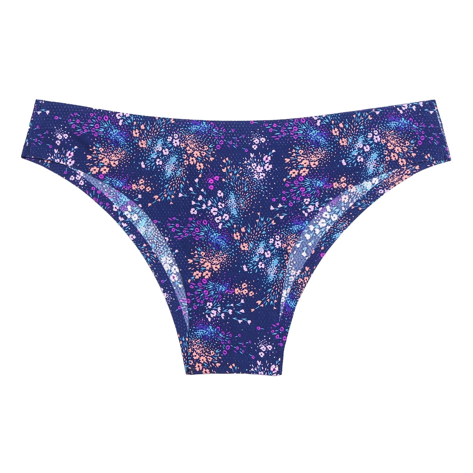 Breathable Printed Seamless Floral Briefs For Women