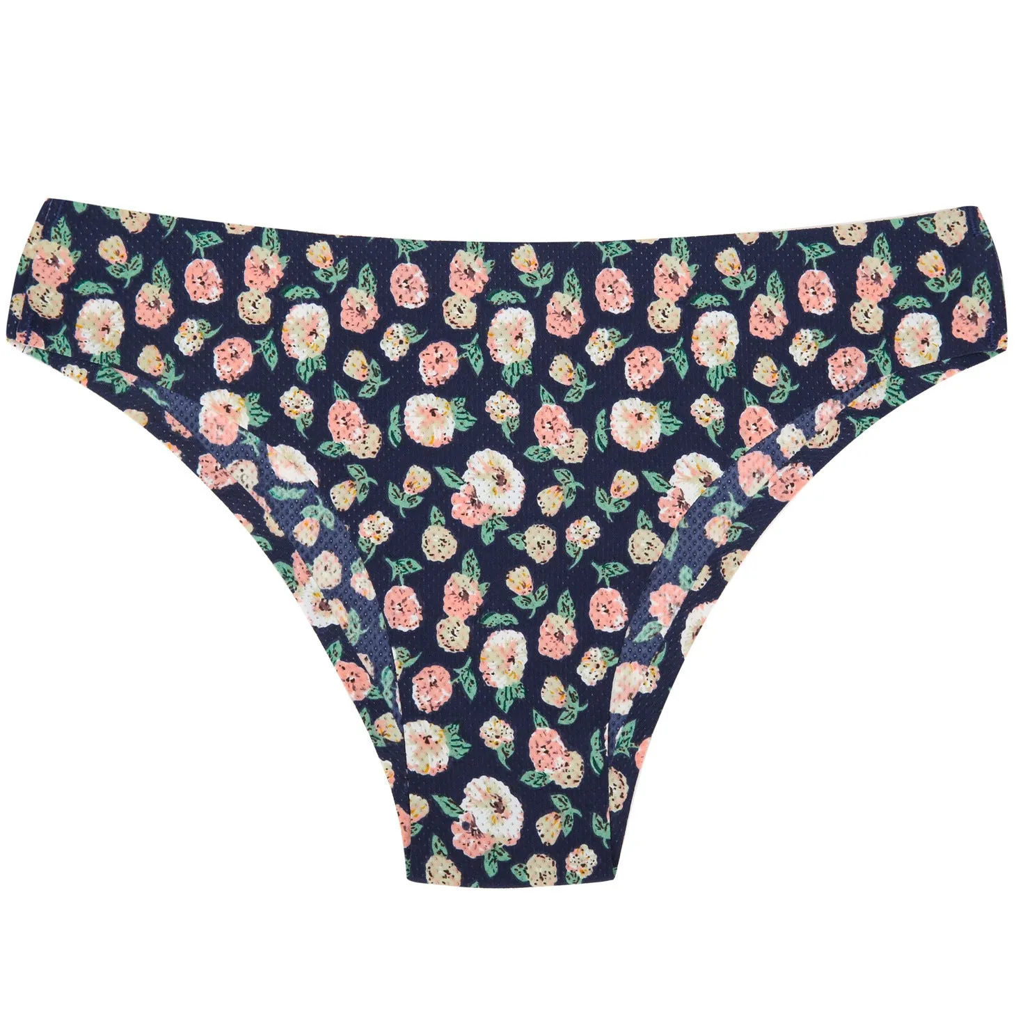 Breathable Printed Seamless Floral Briefs For Women