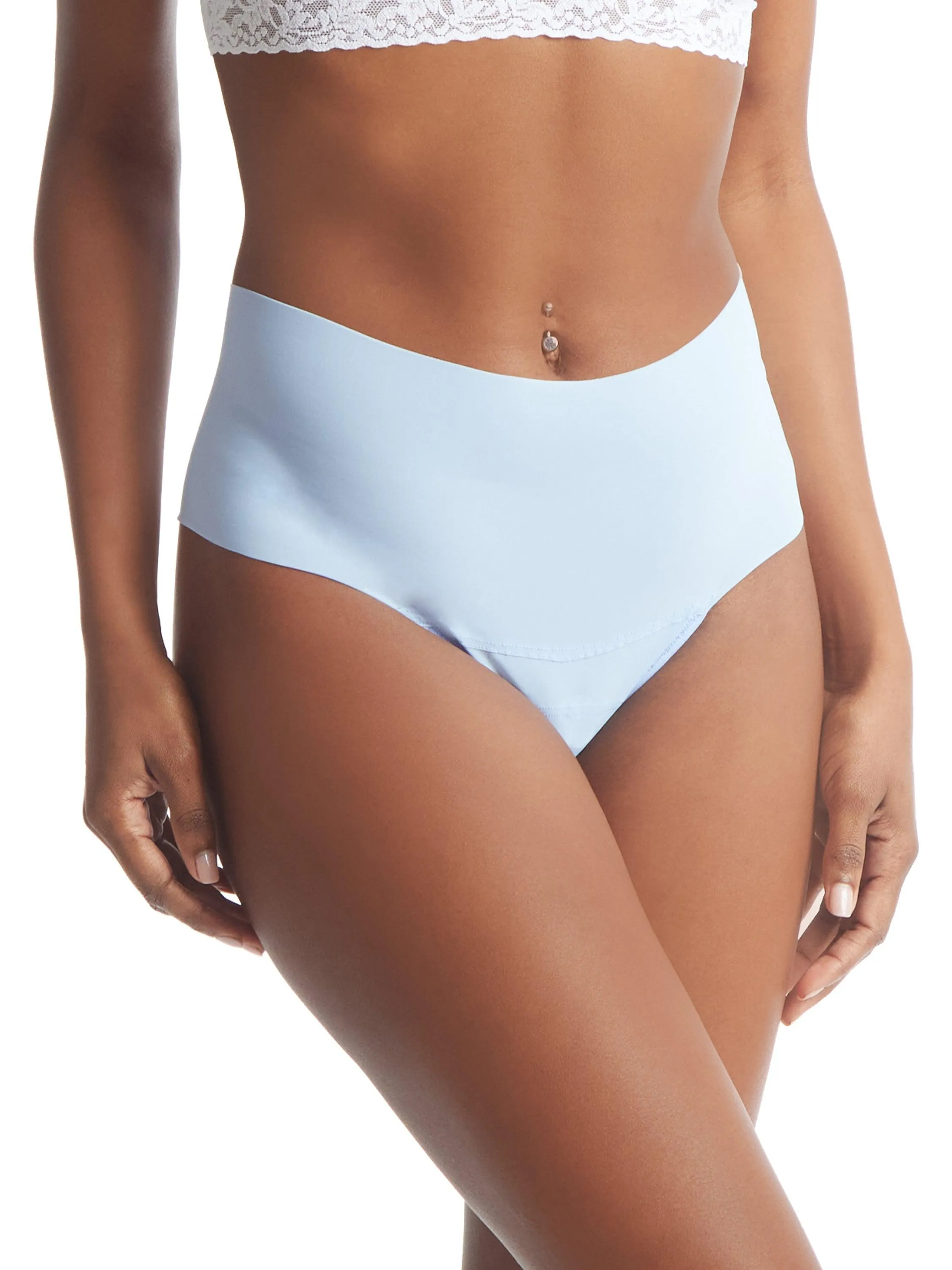 BreatheSoft™ High Rise Thong Fresh Air Blue