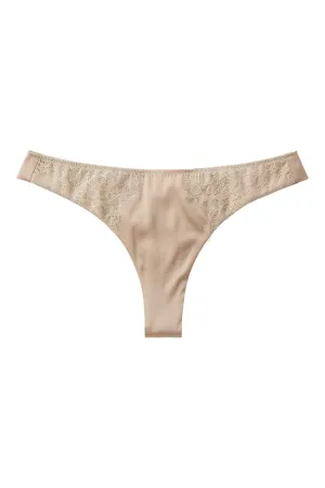 Chantilly Lace Silk Thong