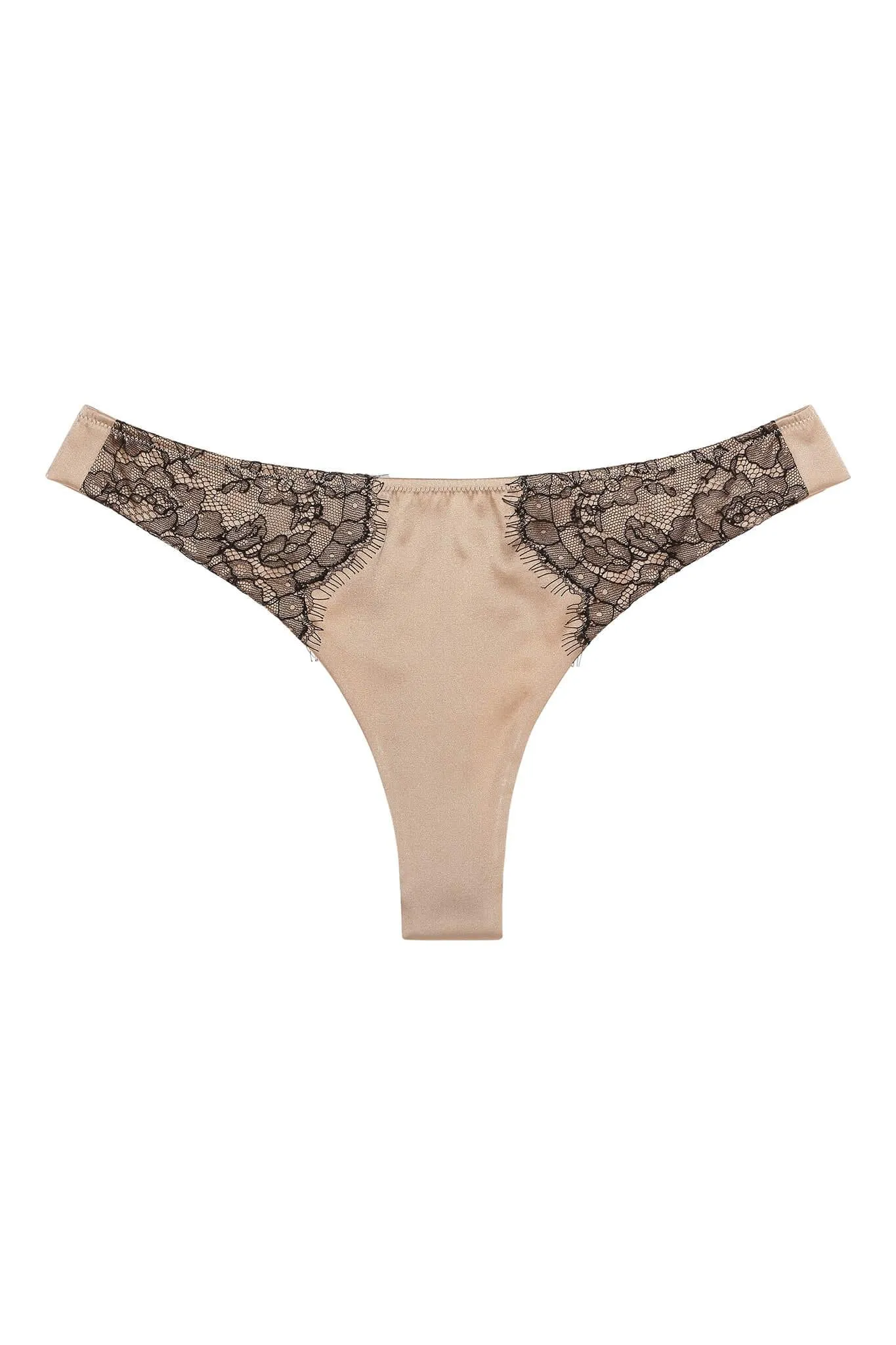 Chantilly Lace Silk Thong