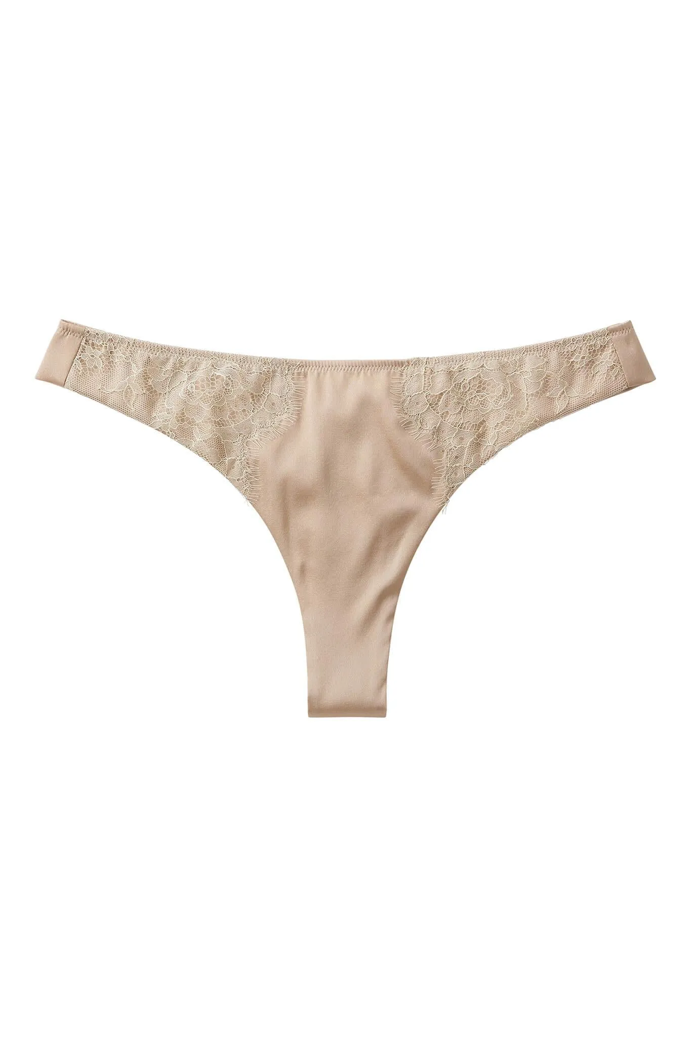 Chantilly Lace Silk Thong