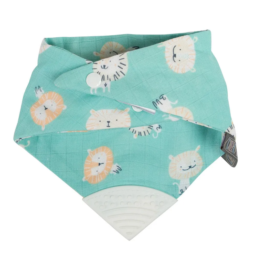 Cheeky Chompers Muslin Neckerchew - Loveable Lion