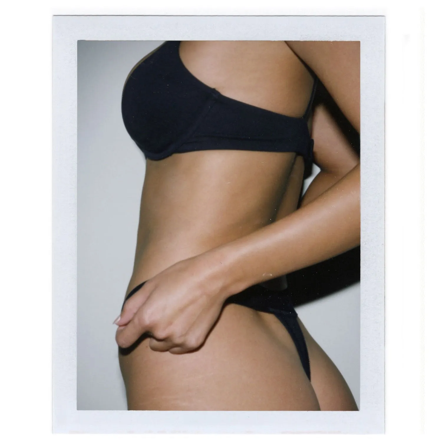 COTTON RIB THONG | MINERAL