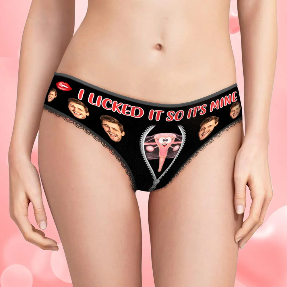 Custom Face Underwear Personalised Boxer Briefs and Panties I SUCKED IT SO IT'S MINE Valentine's Day Gifts for Couple