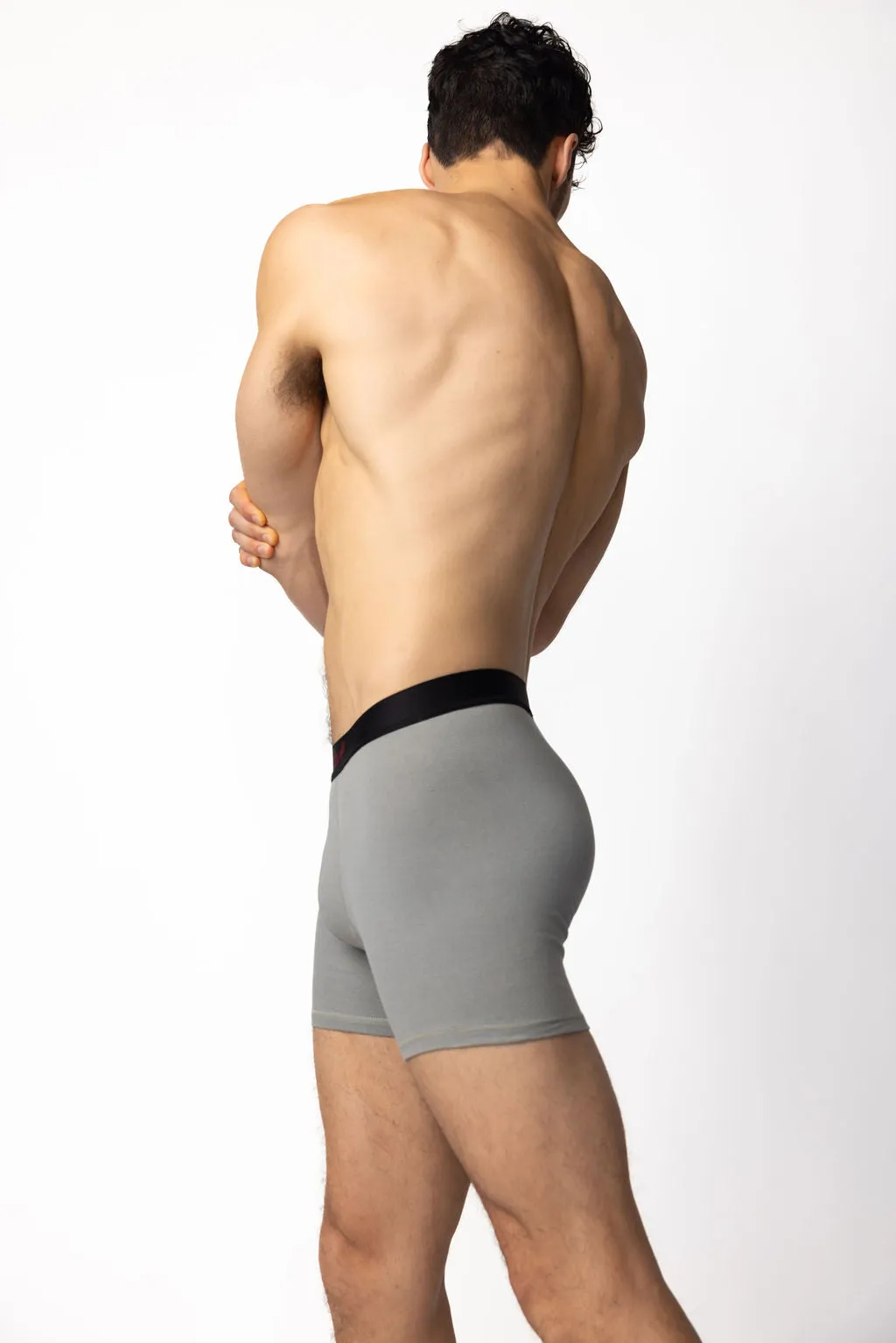 Denman Grey Boxer Brief