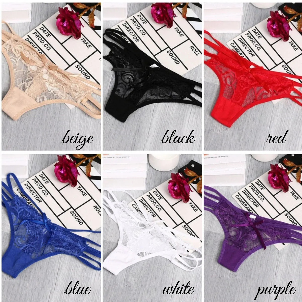 Elegant Ribbon Lace Thong - Bundle Exclusive Offer