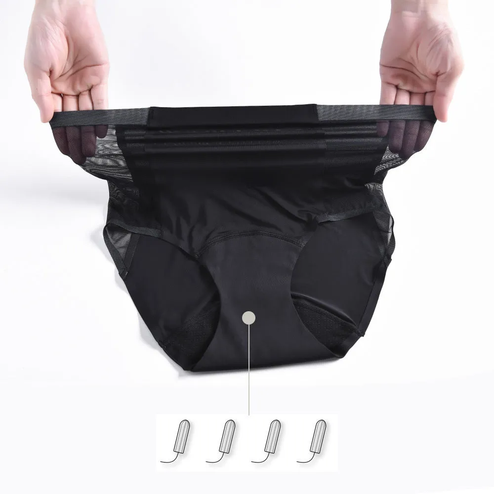 Four-layer Leak-proof Absorbent High Waist Mesh Physiological Underwear