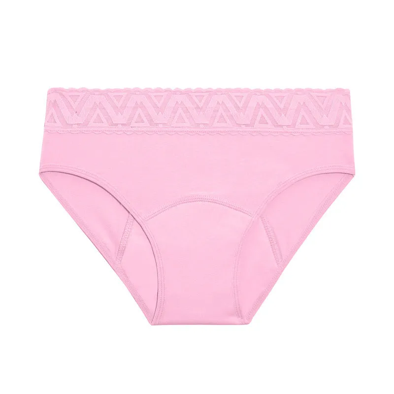 High Waist Cotton High Elastic Women's Briefs Leak-proof Menstrual Period Panties