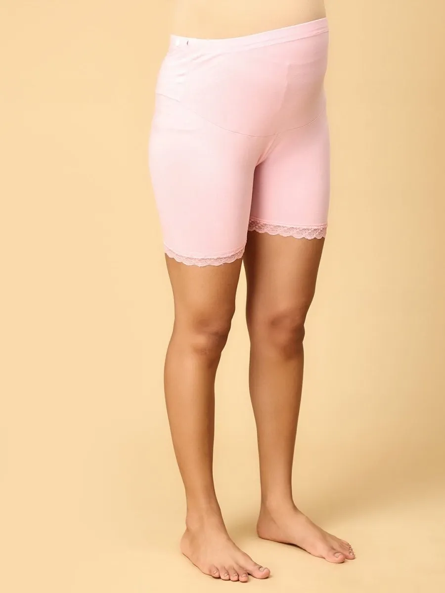 High Waist Mama Boyshort-Rose Pink