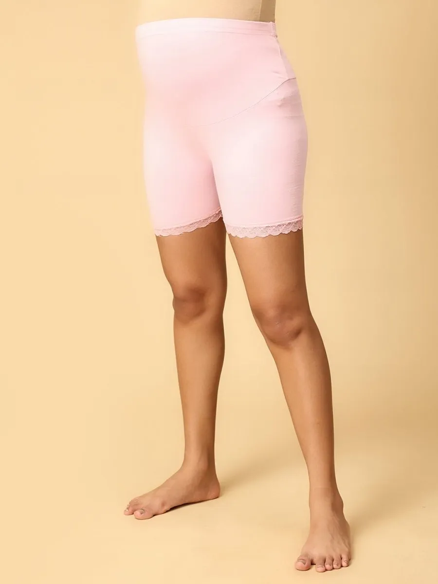 High Waist Mama Boyshort-Rose Pink