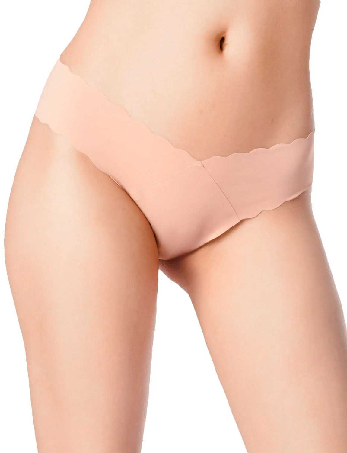 iB-iP Women's Underwear V-shape Waist Stretchy Seamless Low Rise Brief Panties