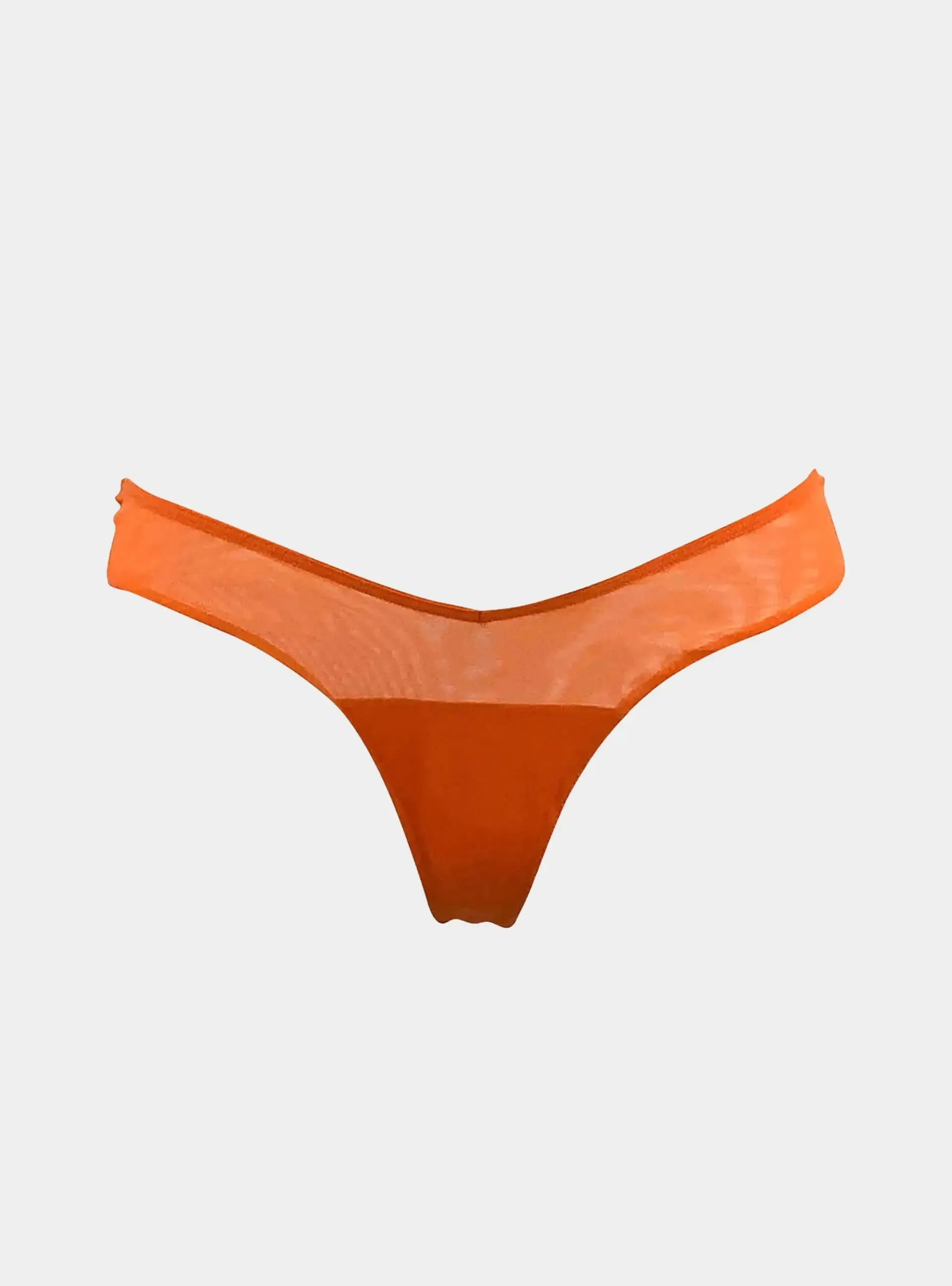 I.D. Line Fine Mesh Orange V-Thong