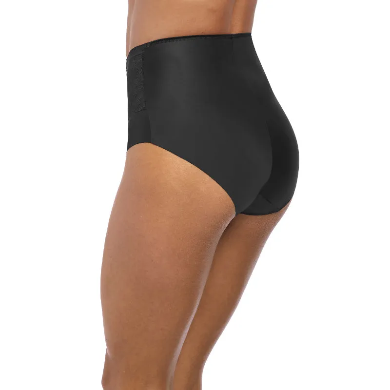 Illusion High Waist Brief Panty Black - Fantasie