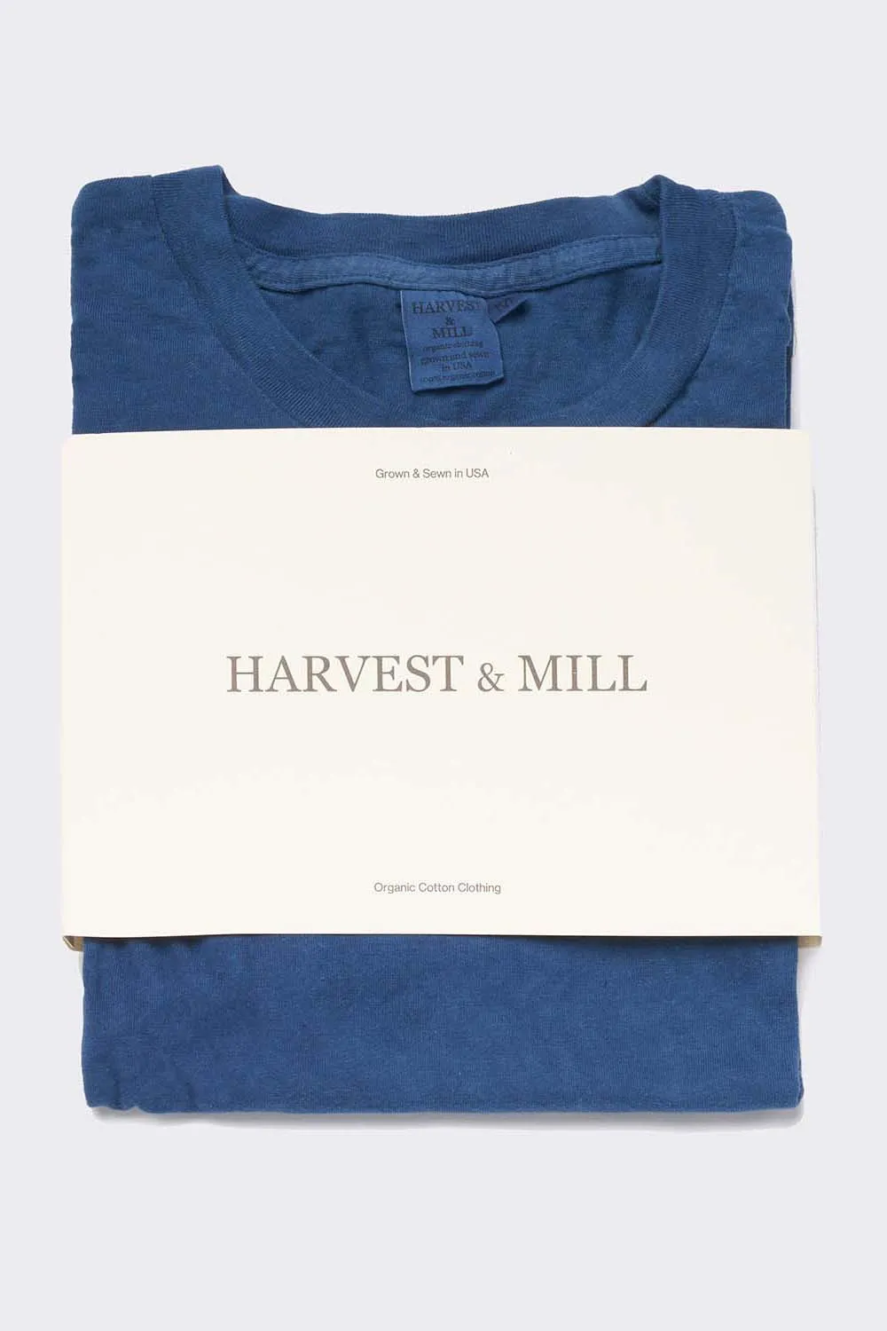 Indigo Dyed Men's Organic Crew Tee