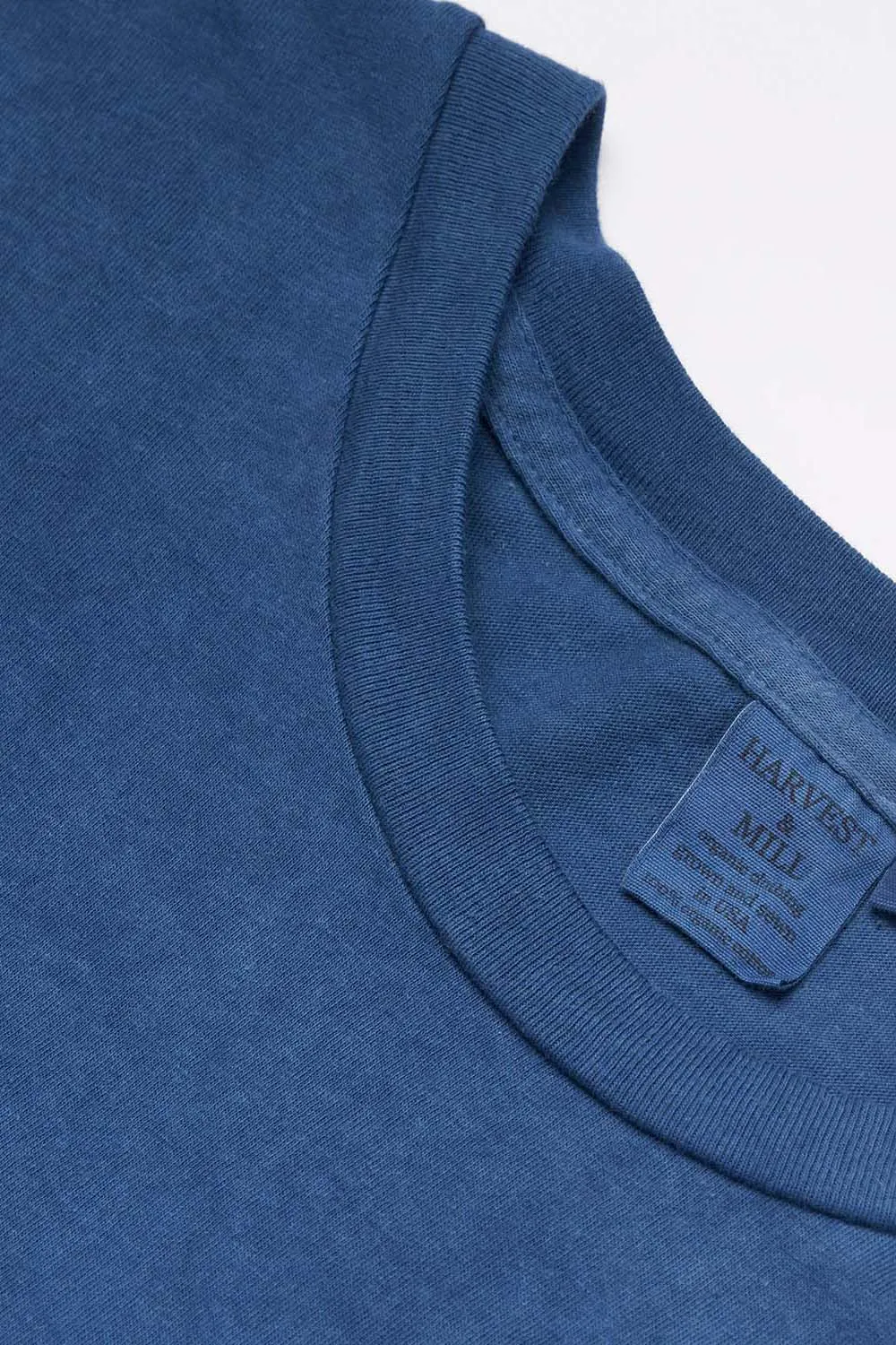 Indigo Dyed Men's Organic Crew Tee