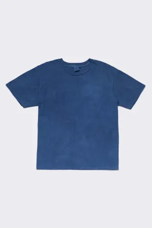 Indigo Dyed Men's Organic Crew Tee