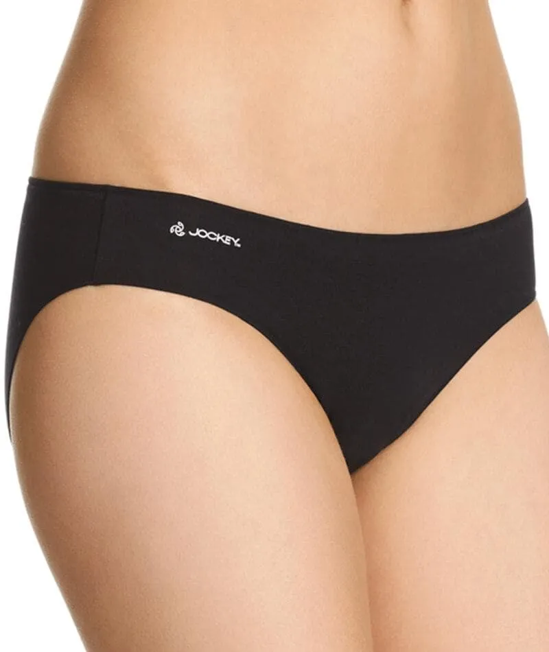 Jockey No Panty Line Promise Bamboo Natural Bikini - Black