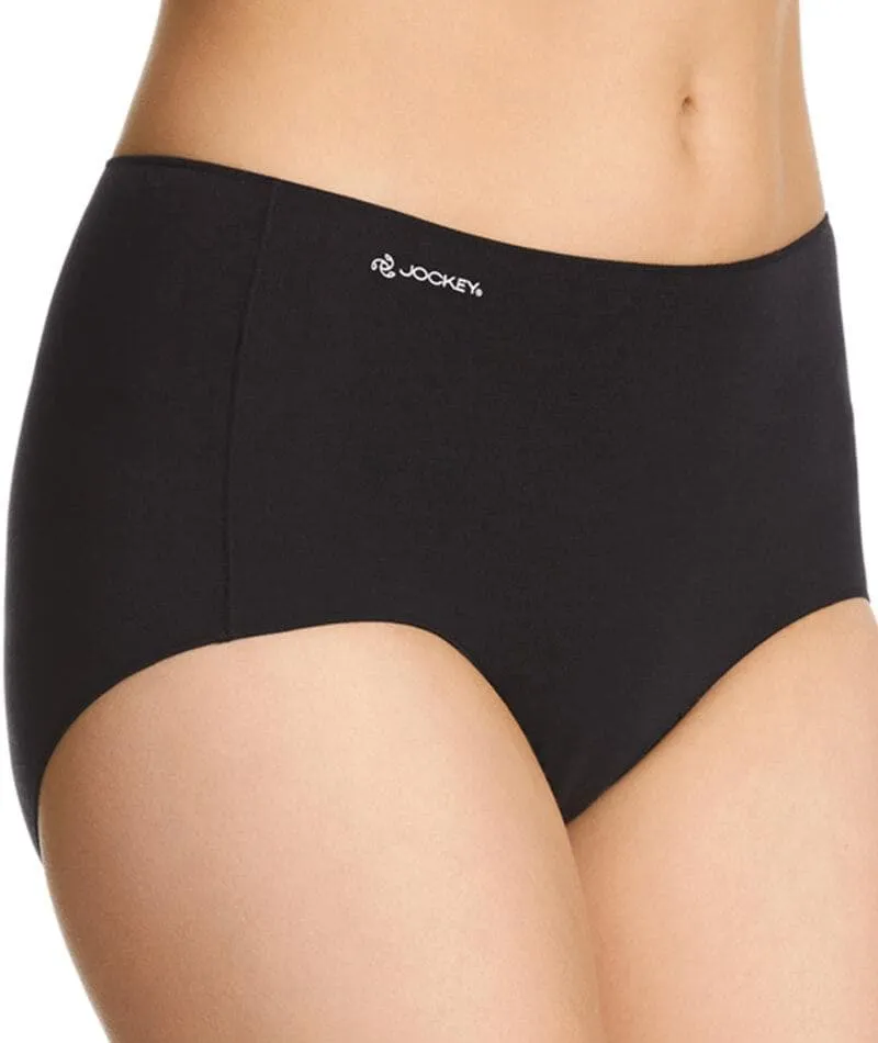 Jockey No Panty Line Promise Bamboo Naturals  Full Brief -Black