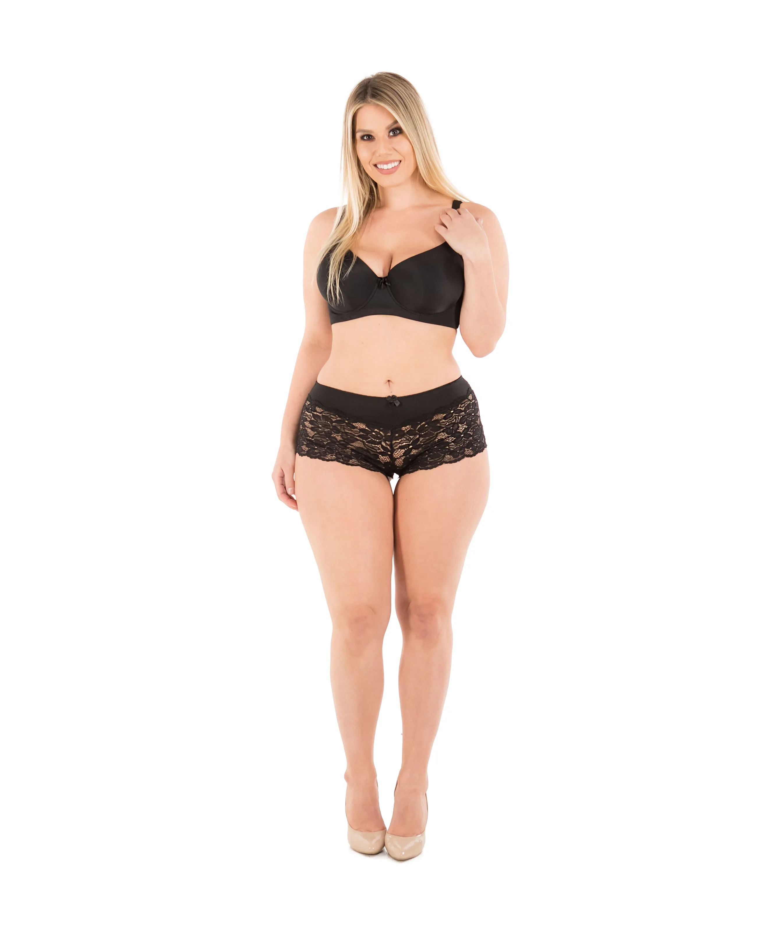 Lace Boyshort Panties(6 Pack)