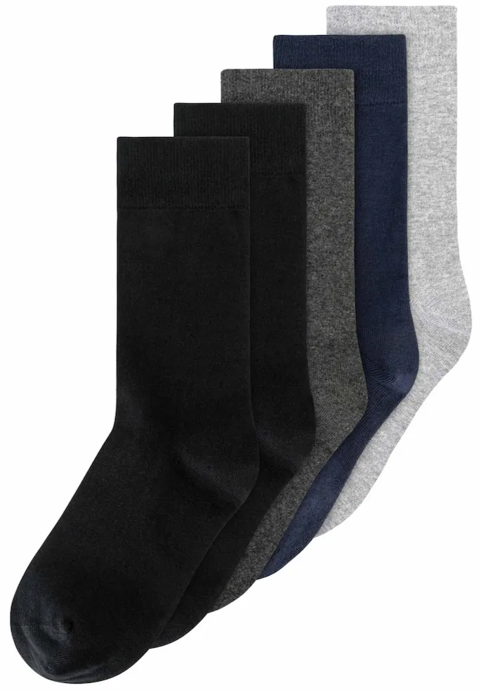 MELAWEAR 5 pack basic socks mix dark classics unisex