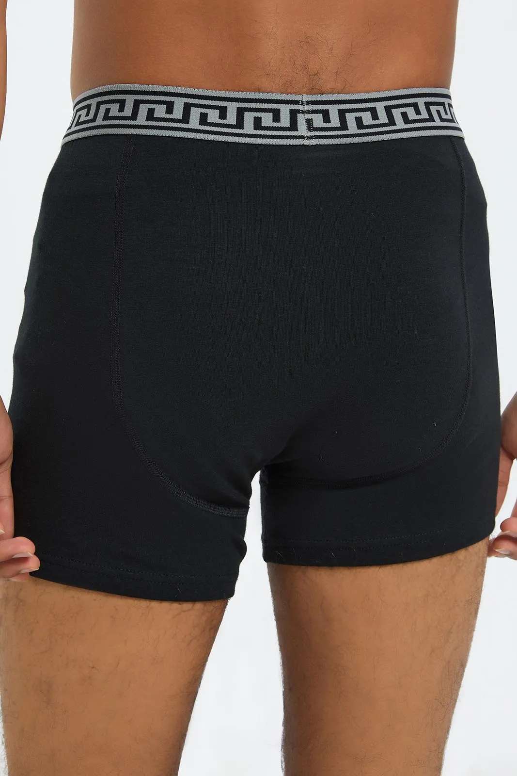 Men Balck And Grey Hipster Brief Set (Pack of 2)