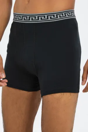 Men Balck And Grey Hipster Brief Set (Pack of 2)