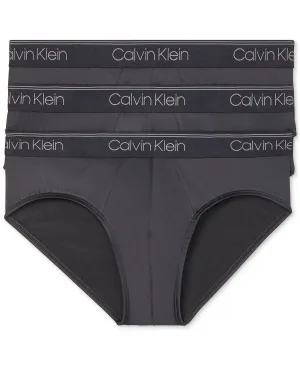 Men's Low Rise Microfiber Thong Briefs (3 Pieces), Calvin Klein Underwear