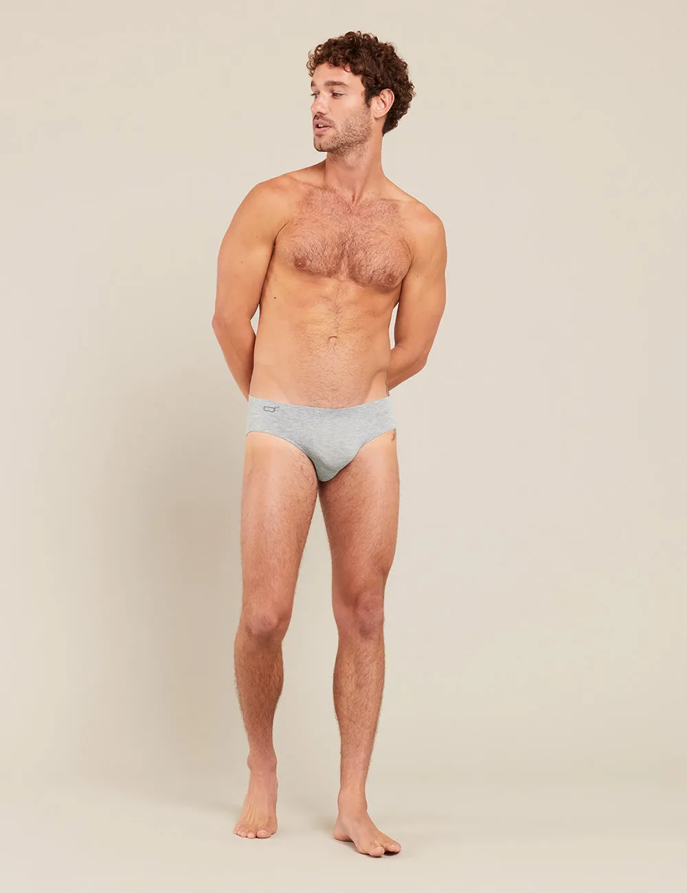 Men's Original Briefs - Light Grey Marl