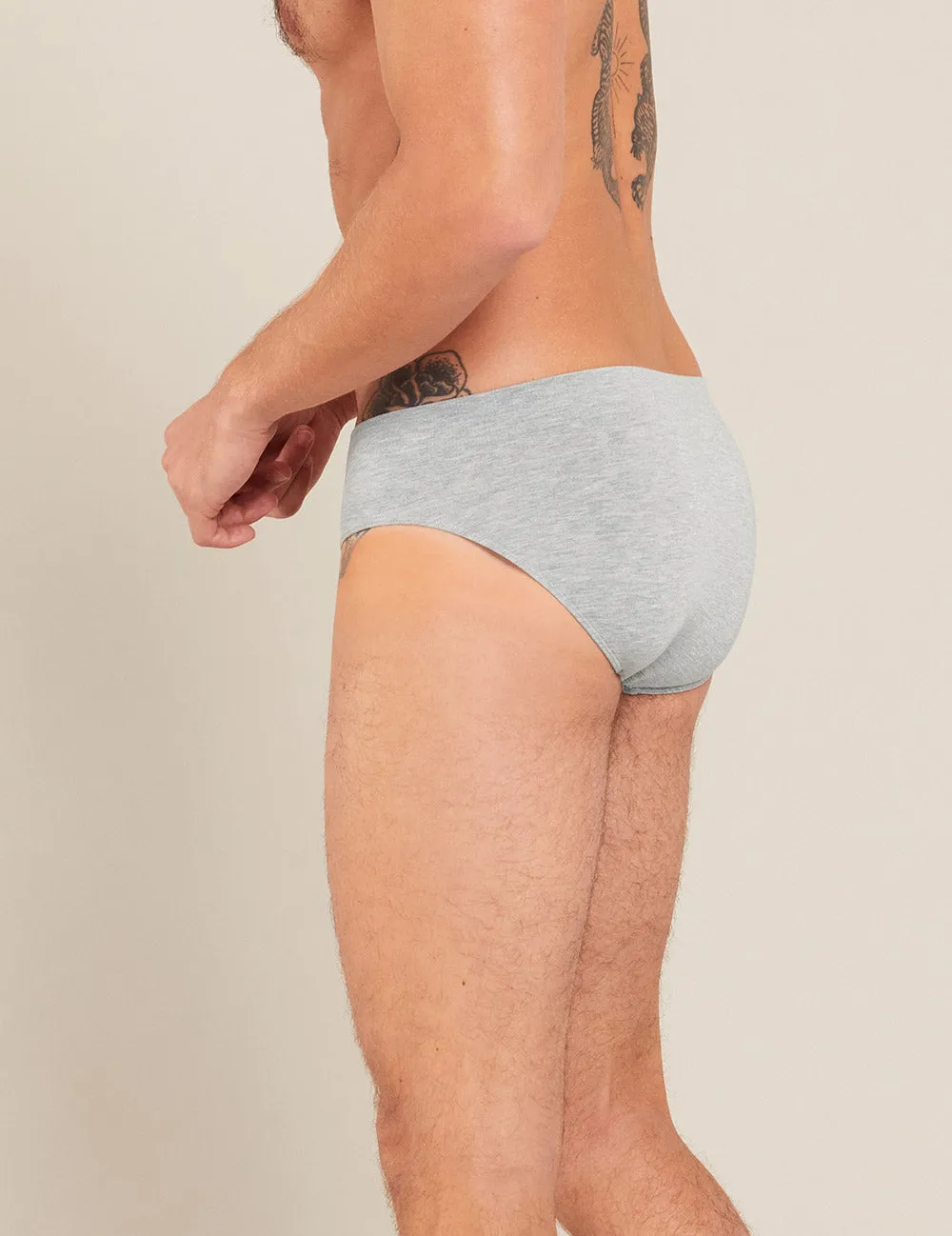 Men's Original Briefs - Light Grey Marl