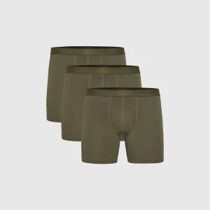 Military Green Boxer Briefs 3-Pack