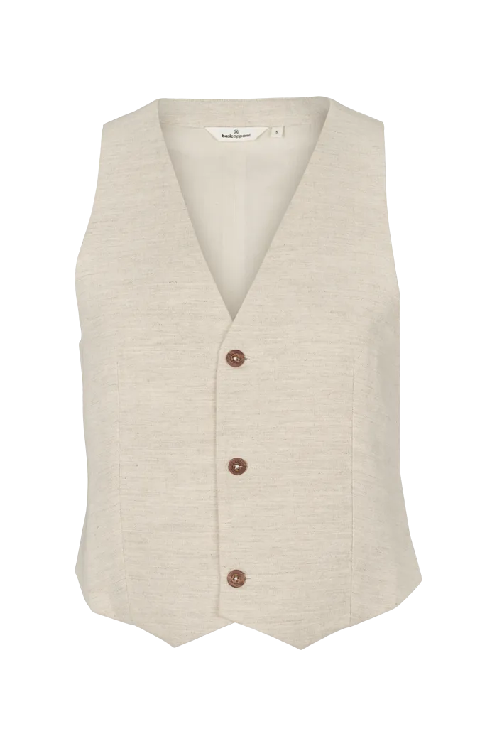 Nata Vest - Natural melange