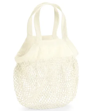 Natural - Organic cotton mini mesh grocery bag