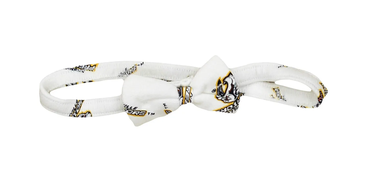 NHL Infant Nashville Predators Dress with Headband Set , White