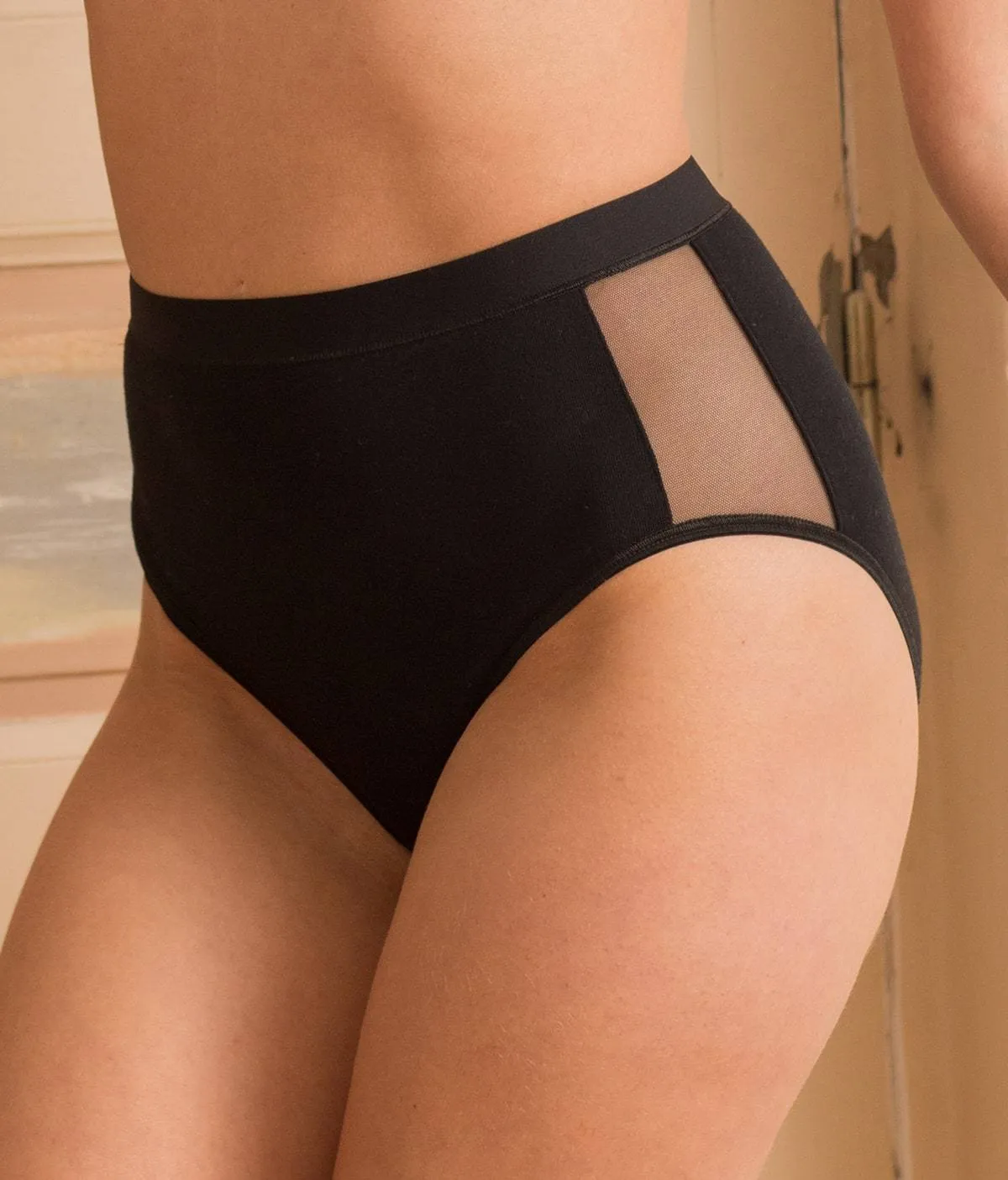 Onyx High Waisted Briefs