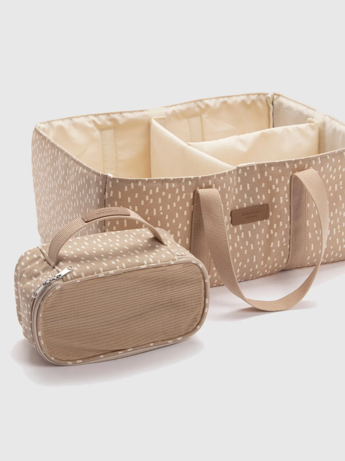 Organic Nappy Caddy Seashell