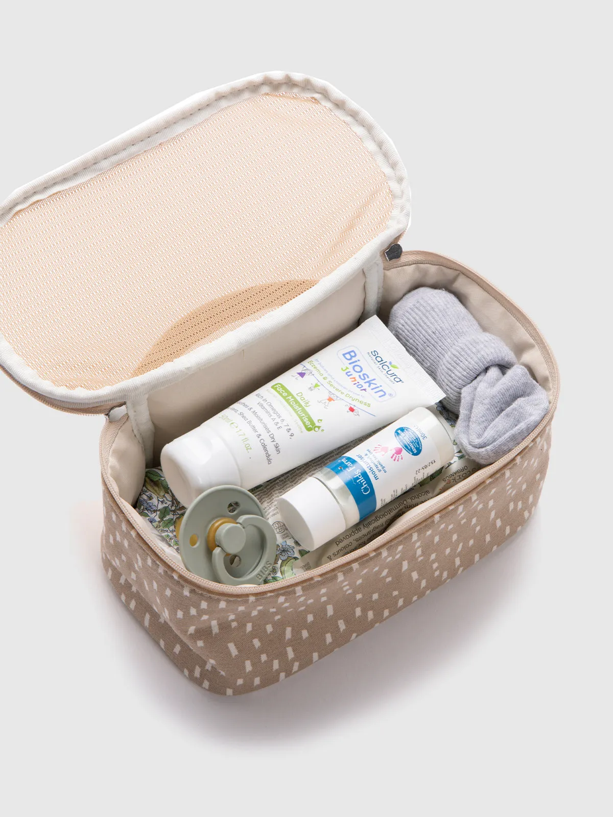 Organic Nappy Caddy Seashell