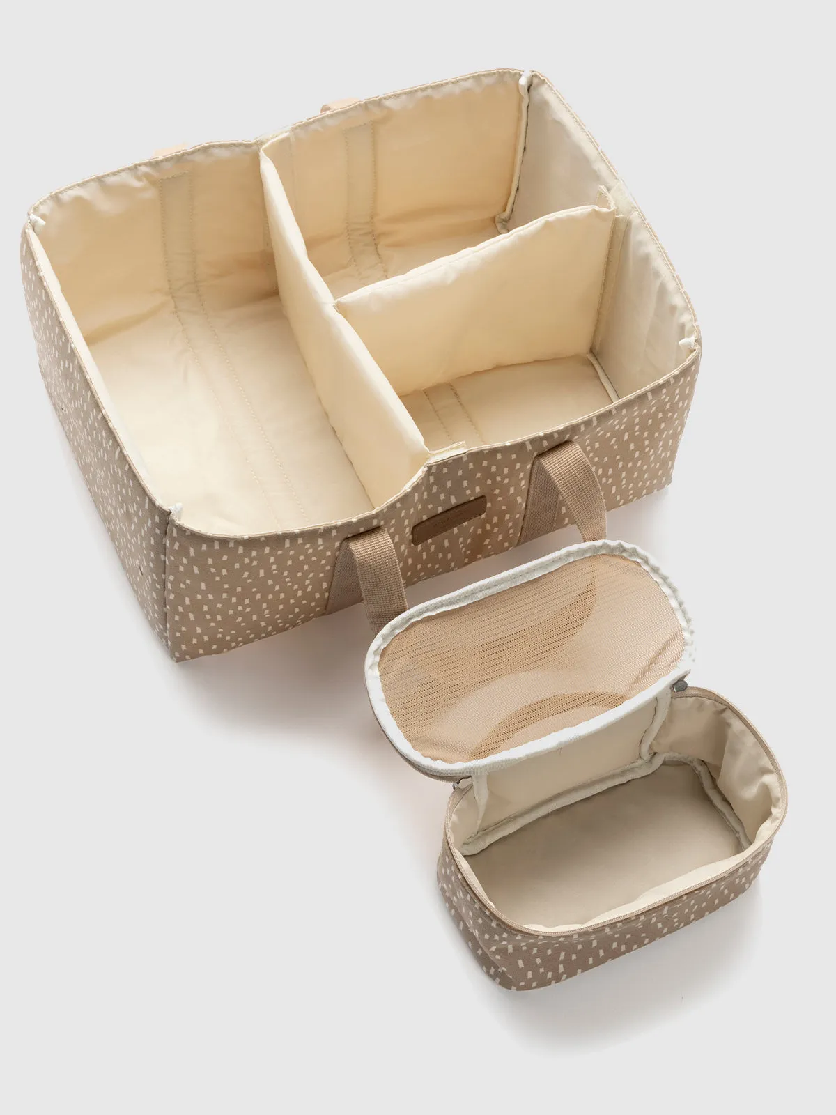 Organic Nappy Caddy Seashell