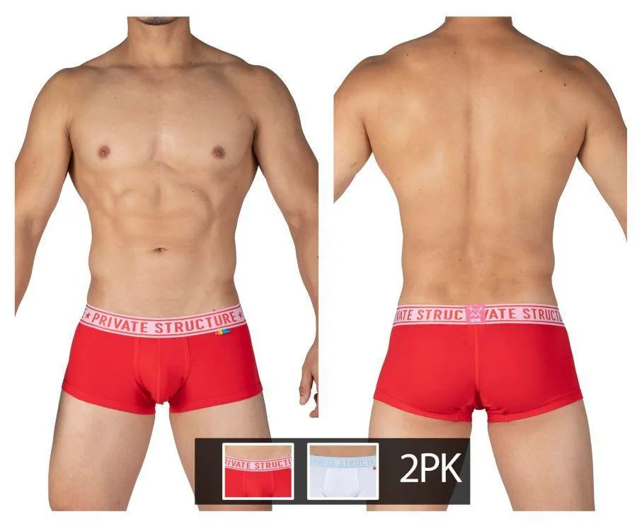 Pride 2PK Mid Waist Trunks