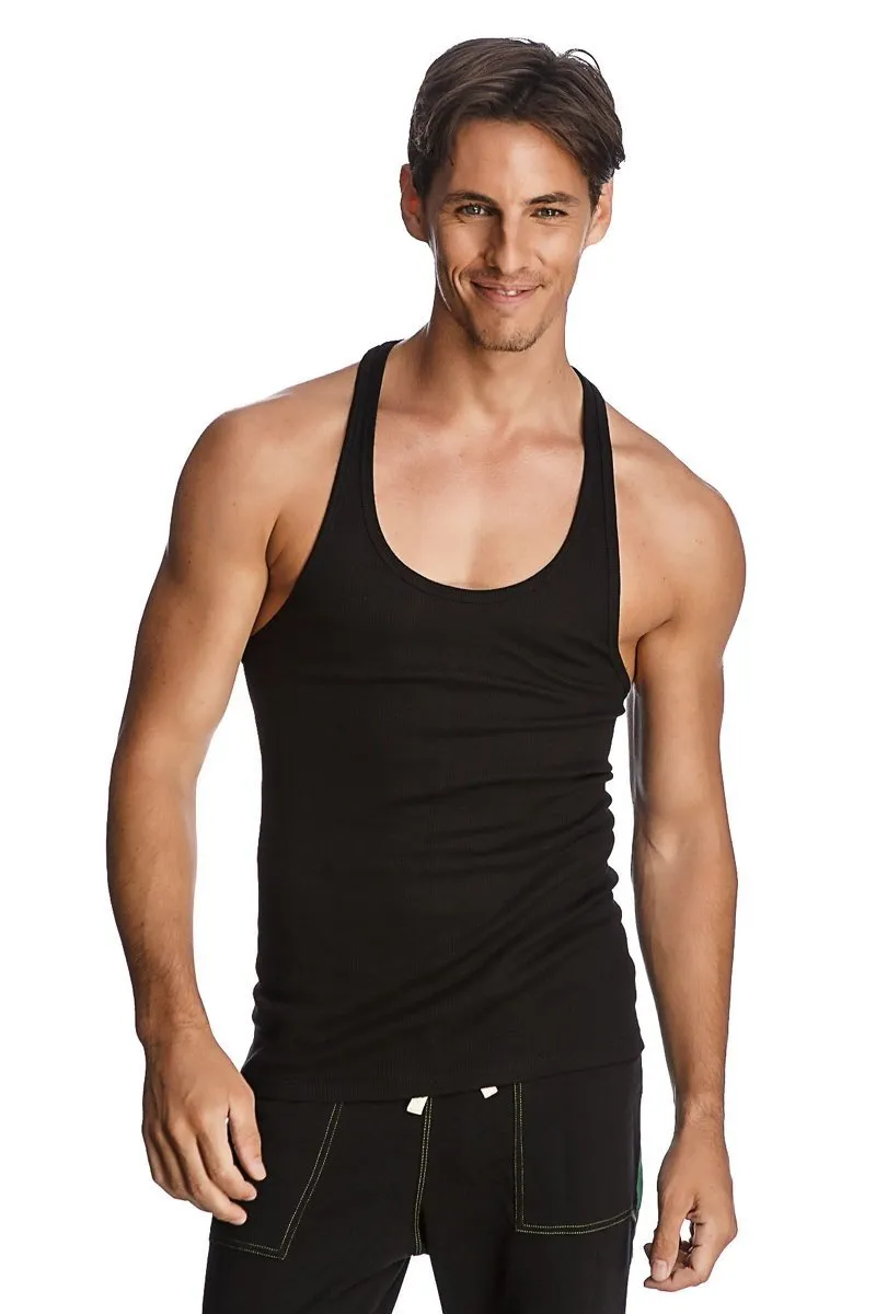 Racer-back Yoga Tank (Black)